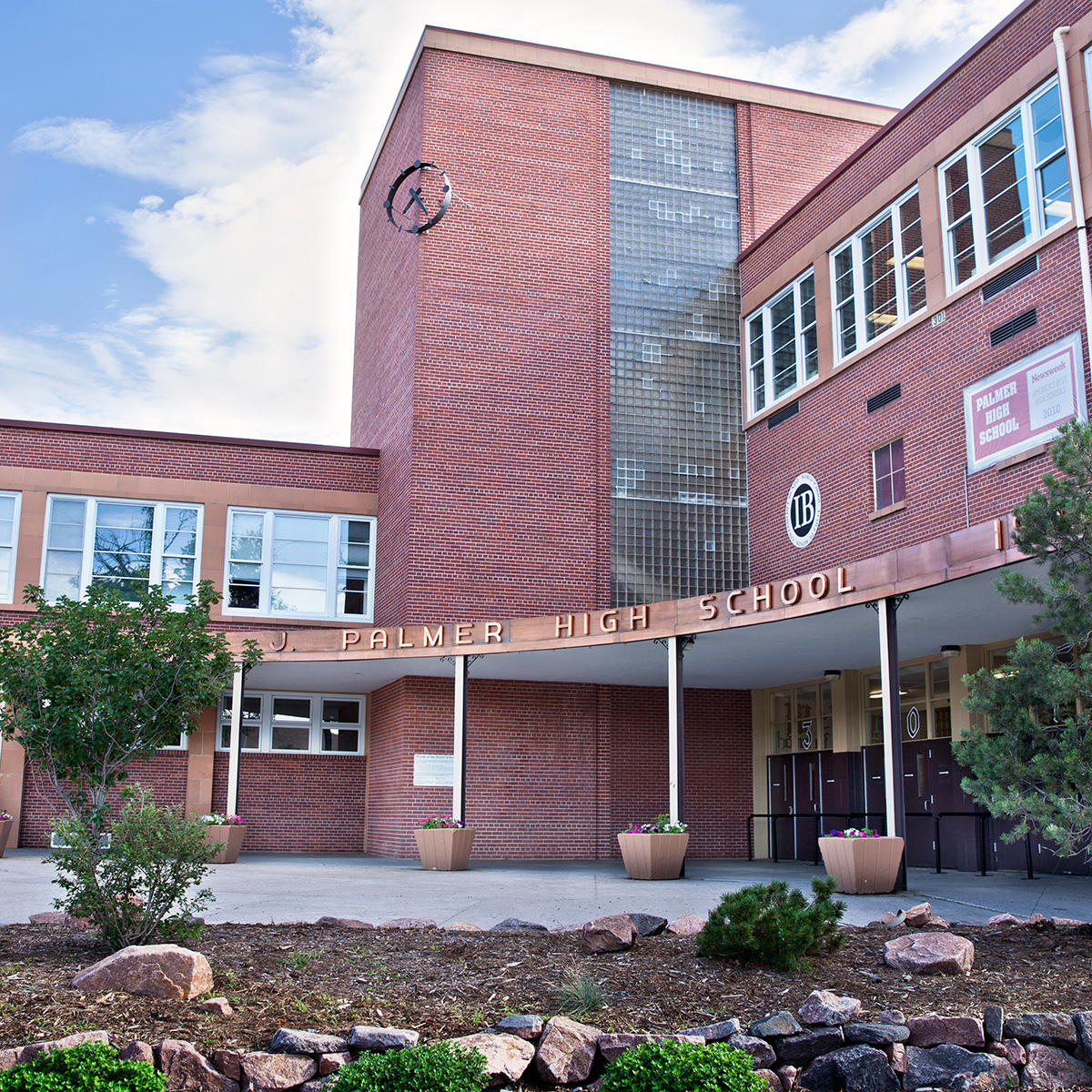 Entrance to Palmer High School